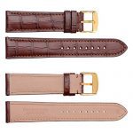WOCCI 18mm Alligator Embossed Leather Watch Band