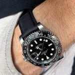 Black Leather Watch Bands 22mm Quick Release