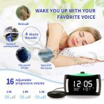 Projection Alarm Clock on Ceiling with Vibration