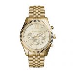 Michael Kors Lexington Gold-Tone Stainless Steel Watch
