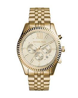 Michael Kors Lexington Gold-Tone Stainless Steel Watch