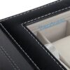 Readaeer 12 Slot Leather Watch Box Display Case Jewelry Organizer