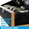 Watch Winder for 4 Automatic Watches, with Extra 6 Watch Storages