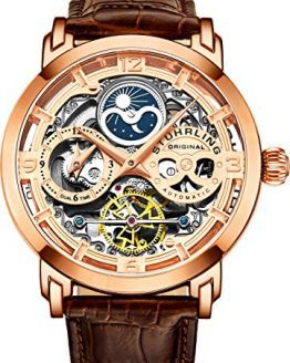 Stührling Original Mens Rose Gold Plated Automatic Watch