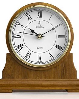Mantel Clock Wood Mantle Clock Battery Operated