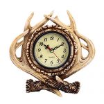 Diskary Table Decoration Antlers Desk Clock