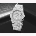 Unisex Luxury Full Diamond Watches Silver/Gold