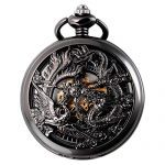 SIBOSUN Mechanical Pocket Watches Mens, Lucky Phoenix and Dragon