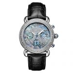 Carat Diamond Wrist Watch with Leather Bracelet JBW