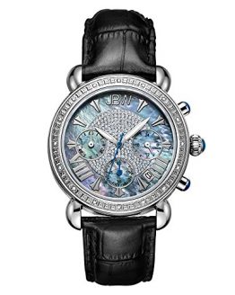 Carat Diamond Wrist Watch with Leather Bracelet JBW