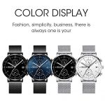 Men Minimalist Quartz Watch Blue/Black