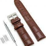 CIVO Genuine Leather Watch Bands Top Calf Grain Leather