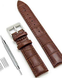 CIVO Genuine Leather Watch Bands Top Calf Grain Leather