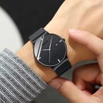 Deep Blue Ultra Thin Wrist Watches for Men