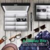 Watch Storage Box Lockable Case Black