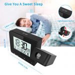 Jhua Digital Projection Alarm Clock Dimmable Alarm Clock