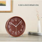 KAMEISHI 8 Inch Wood Table Clocks Battery