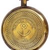 Vintage Marine Maritime Desk and Shelf Clock with Direction Compass