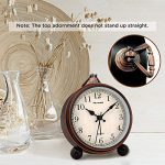 Peakeep 4" Battery Operated Antique Retro Analog Alarm Clock