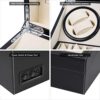 Watch Winder Display Box Automatic Leather Wood