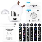 Star Projector Night Light for Kids Baby, Bluetooth Music Speaker