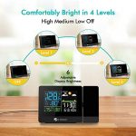 Projection Alarm Clock Projector on Ceiling with Indoor/Outdoor Temperature Display