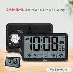 WallarGe Digital Wall Clock, Autoset Desk Alarm Clock