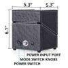 Single Watch Winder Flexible Plush Pillow, in Wood Shell and Black Leather