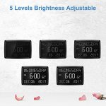 Digital Clock Large LED Word Display Dimmable