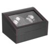 Whispering Luxury: Automatic Watch Winder for 6 Watches - Silent Elegance in Fiber Leather Storage