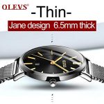 Black Luxury Dress Wrist Waterproof