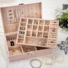 Solar design Watches Organizer Case Double Layer Tray