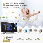 Projection Alarm Clock Radio Digital Clock with USB Charger