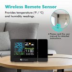 Projection Alarm Clock Projector on Ceiling with Indoor/Outdoor Temperature Display