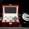 Large Watch Display Case Organizer with Real Glass