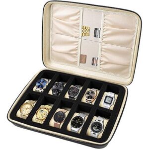 Brown Watch Jewelry Box Storage with Pillow