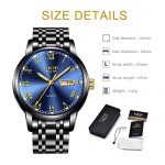 LIGE Watches Mens Fashion Sports Waterproof Analog Quartz Watch