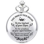 Pocket Watch Engraved Take Pride in Your Dreams