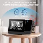 Geevon Projection Alarm Clock,Indoor Thermometer Hygrometer