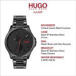 HUGO by Hugo Boss Males's Quartz Watch - Unmatched Precision in a Stylish Black Timepiece