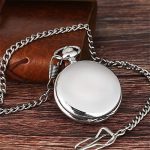 Classic Smooth Vintage Quartz Pocket Watch