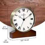 PresenTime Co Mozart Mantel Alarm Clock - A Golden Symphony for Silent Nights