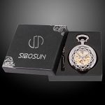 Pocket Watch Automatic Skeleton Mechanical Open Face Men