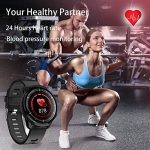Waterproof Smart Watch Fitness Tracker with Blood Pressure Heart Rate