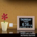 Aged Seniors Digital Calendar Alarm Day Clock