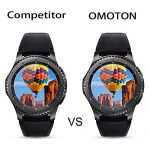 OMOTON Tempered Glass Screen Protector Compatible Samsung Gear