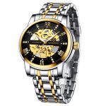Men’s Watch Mechanical Stainless Steel Skeleton Waterproof