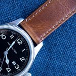 Brown BARTON Quick Release Top Grain Leather Watch