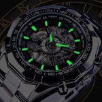 Skeleton Waterproof Automatic Self-Winding Watch for Men