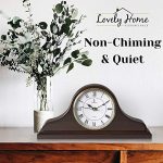 Mantel Clock, Wooden Mantle Clock for Living Room Décor